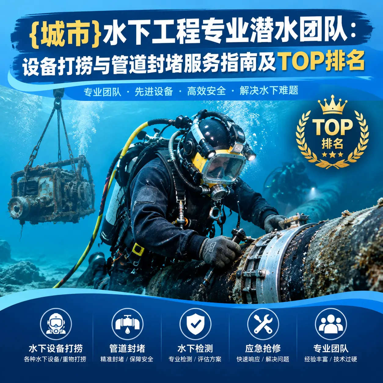 曲麻莱水下工程专业潜水团队：设备打捞与管道封堵服务指南及TOP排名