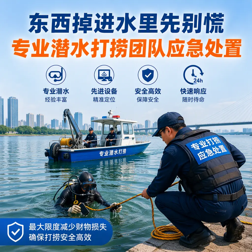 曲麻莱东西掉进水里先别慌，专业潜水打捞团队应急处置