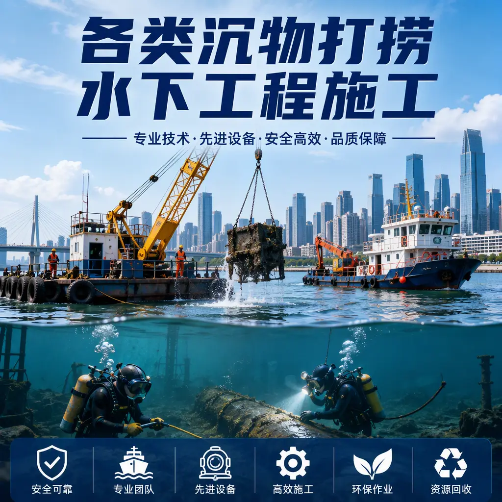 曲麻莱各类沉物打捞，水下工程施工